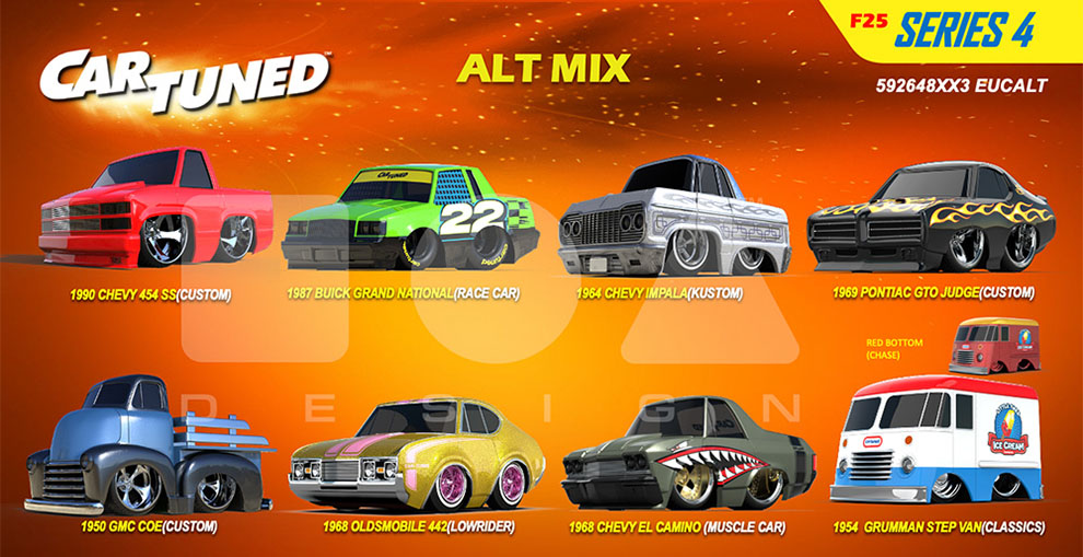 CAR TUNED 1/64 2025 MAINLINE SERIES 4 HOBBY SET OF 8  / *FREE USA SHIPPING