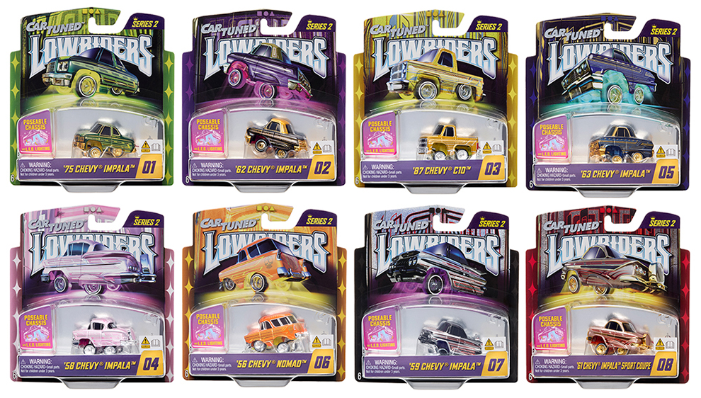 CAR TUNED 1/64 2025 LOWRIDERS SHOW GLOW SERIES 2 / *FREE USA SHIPPING
