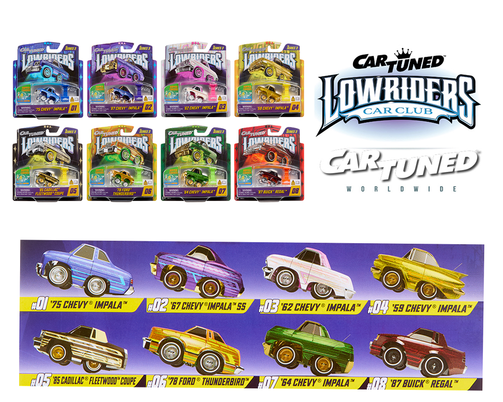 CAR TUNED 1/64 2025 LOWRIDERS SHOW GLOW SERIES 3 / *FREE USA SHIPPING
