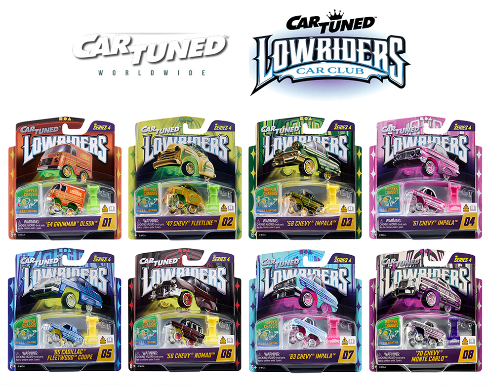 CAR TUNED 1/64 2026 LOWRIDERS SHOW GLOW SERIES 4 / *FREE USA SHIPPING