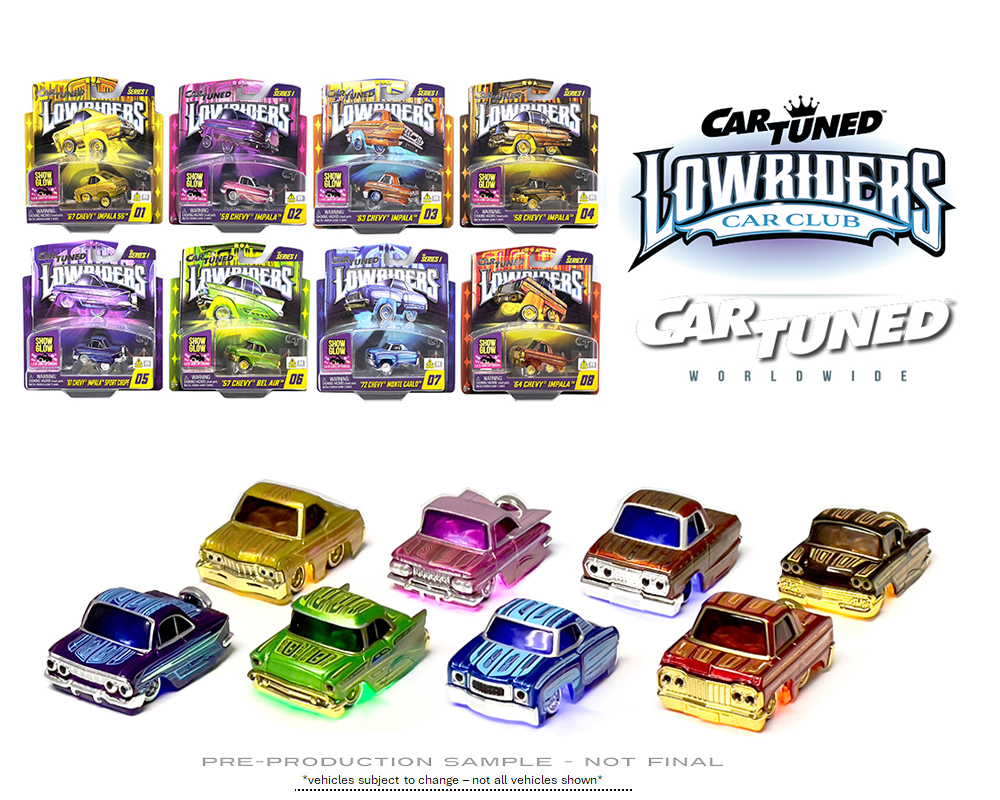 CAR TUNED 1/64 2025 LOWRIDERS SHOW GLOW SERIES 1 / *FREE USA SHIPPING