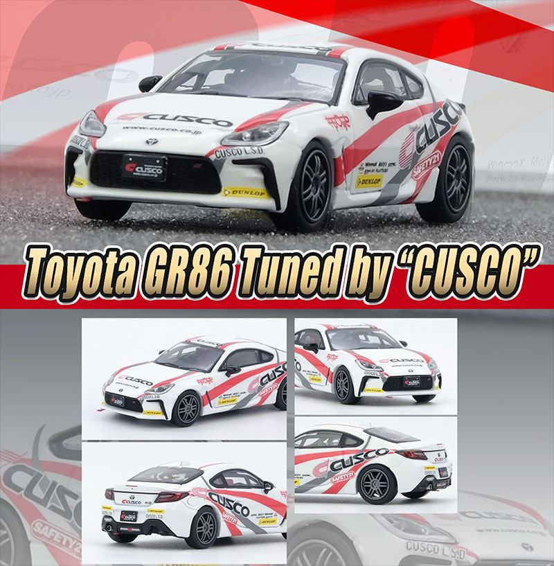 INNO64 1/64 TOYOTA GR86 TUNED BY CUSCO / *FREE USA SHIPPING