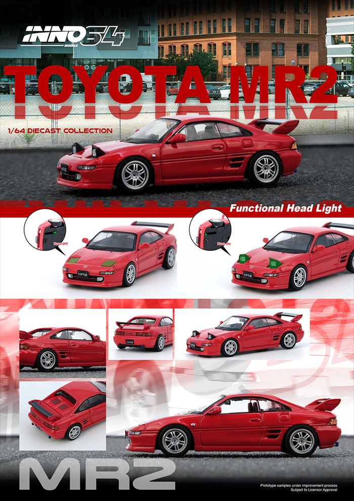 INNO64 TOYOTA MR2 SW20 RED / *FREE SHIPPING