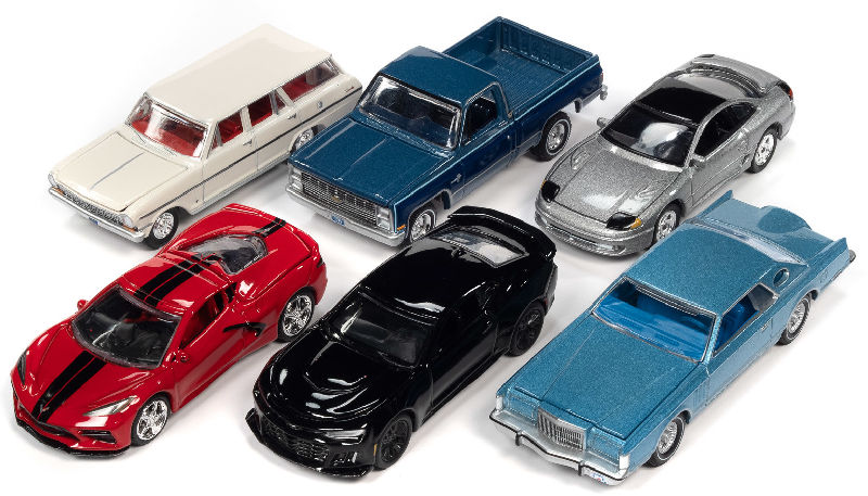 AUTO WORLD 1/64 2021 PREMIUM RELEASE 4 A  /  SET OF 6 CARS / *FREE USA SHIPPING