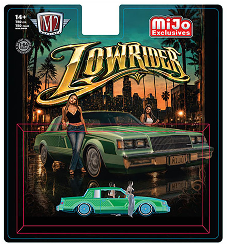 M2 MACHINES MIJO LOWRIDERS 1987 BUICK REGAL DIORAMA SERIES WITH 2 FIGURES / FREE USA SHIPPING*