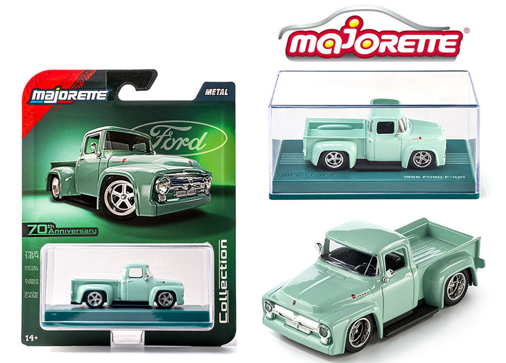 MAJORETTE 1/64 1956 FORD F100 GREEN - MIJO HOBBY EXCLUSIVE / FREE USA SHIPPING*