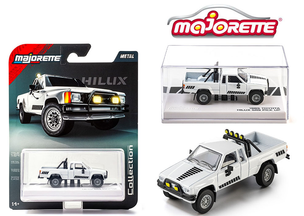 MAJORETTE 1/64 TOYOTA 1985 HILUX SR5 WHITE - MIJO HOBBY EXCLUSIVE / FREE USA SHIPPING*
