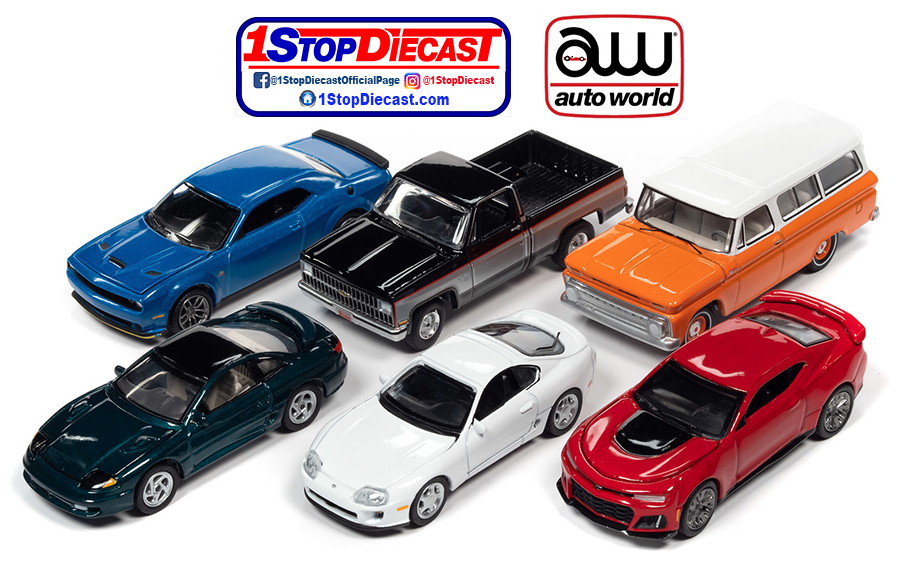 AUTO WORLD 1/64 2021 PREMIUM RELEASE 1 B  /  SET OF 6 CARS / FREE SHIPPING