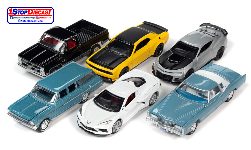 AUTO WORLD 1/64 2021 PREMIUM RELEASE 2 B  /  SET OF 6 CARS / FREE SHIPPING