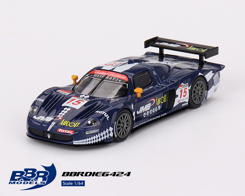 BBR 1/64 MASERATI MC12 COMPETIZIONE #15 JMB RACING 2008 SPA  / *FREE USA SHIPPING