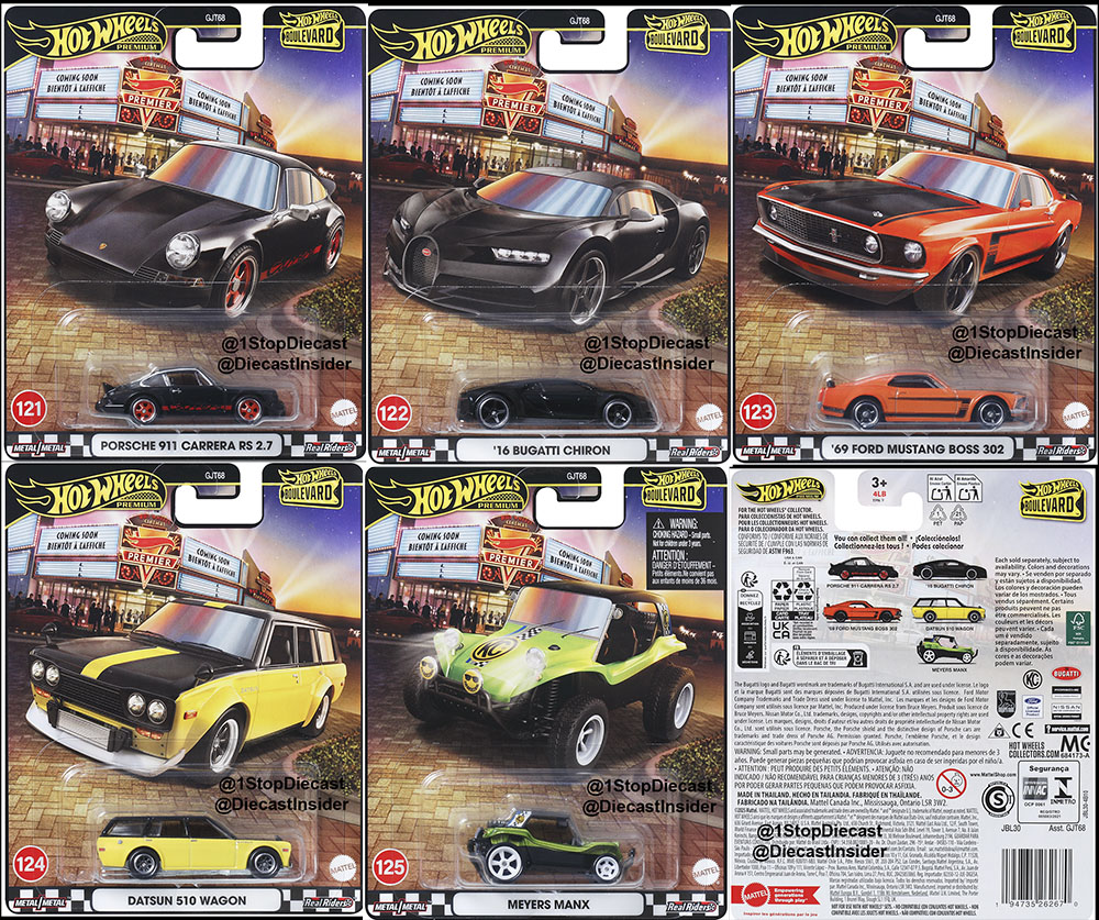 HOT WHEELS 2025 BOULEVARD RELEASE B SEALED CASE OF 10 / FREE USA