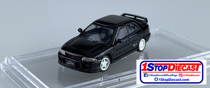 BM CREATIONS 1/64 MITUSBISHI LANCER RHD IN BLACK / *FREE USA SHIPPING