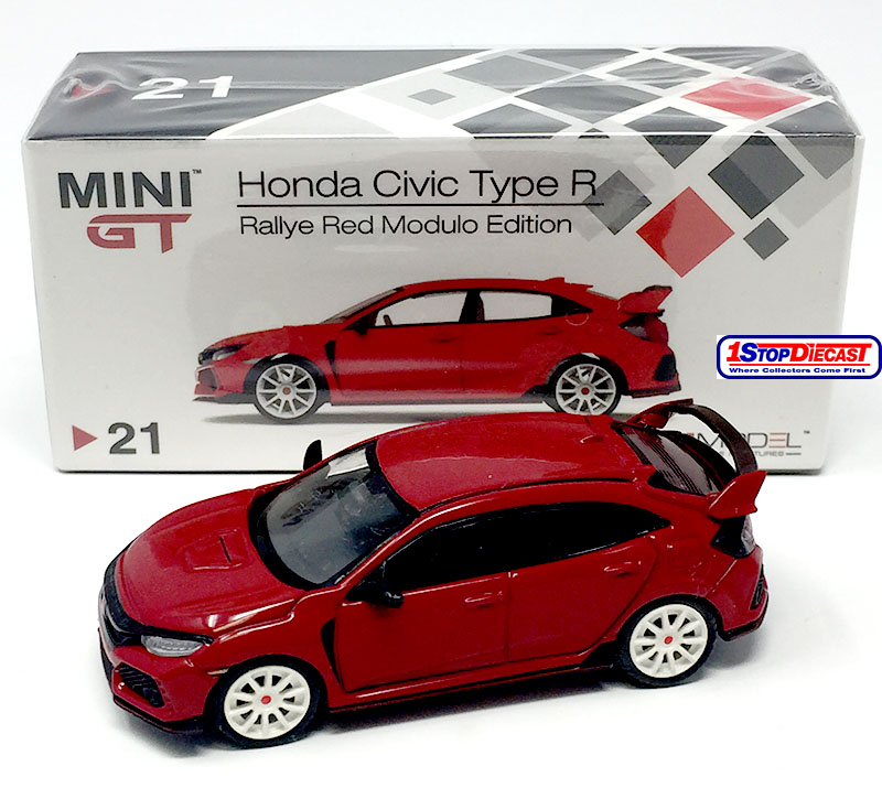 MINI GT 1/64 HONDA CIVIC #21 RALLYE RED MODULO EDITION