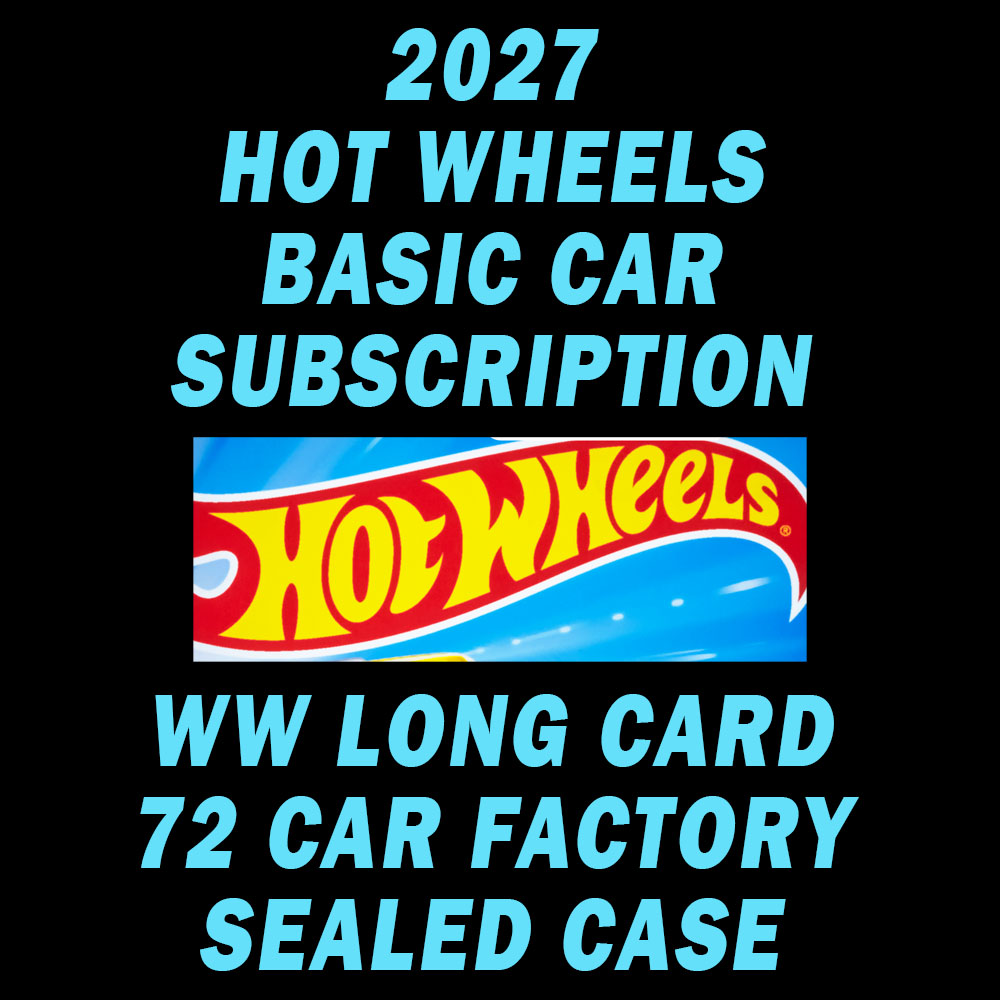 HOT WHEELS 2027 BASIC CARS WW LC SEALED CASE 0F 72 SUBSCRIPTION / FREE USA SHIPPING*
