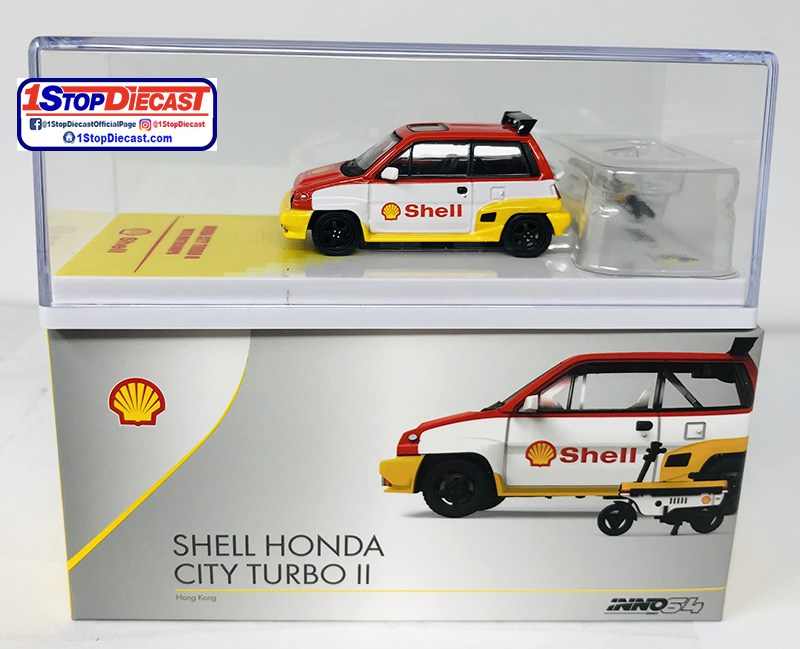 INNO64 1/64 HONDA CITY TURBO II WITH MOTORCOMPO SHELL / *FREE USA SHIPPING