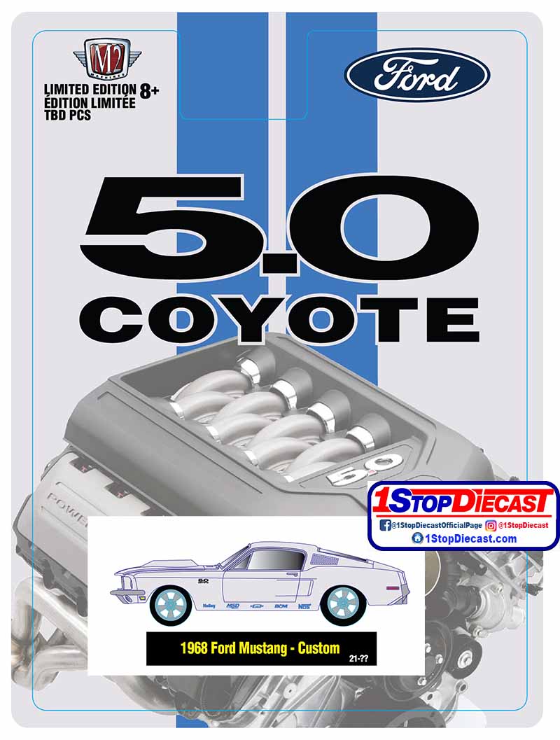 M2 MACHINES 1/64  HOBBY 1968 FORD MUSTANG CUSTOM / LIMITED EDITION / *FREE USA SHIPPING