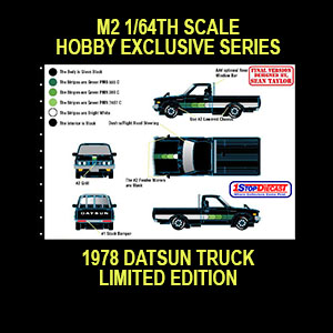 M2 MACHINES HOBBY EXCLUSIVE HS 1978 DATSUN TRUCK   / LIMITED EDITION / FREE SHIPPING
