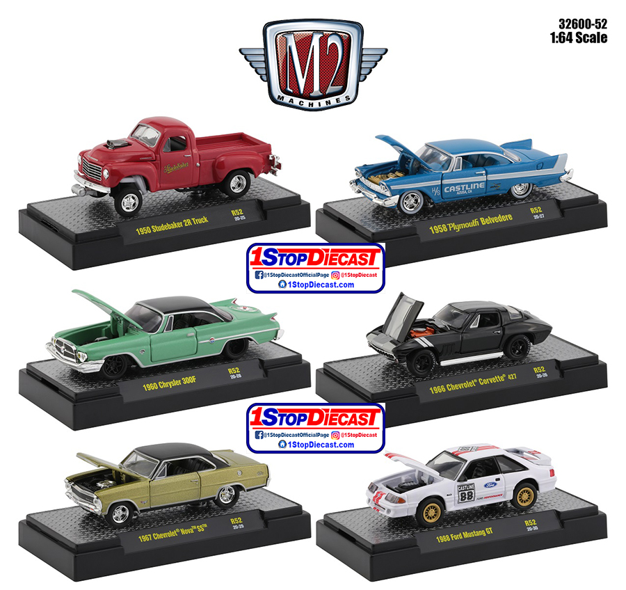 M2 MACHINES AUTO-MEETS RELEASE 52  / SEALED INNER CASE OF 6 / FREE SHIPPING*