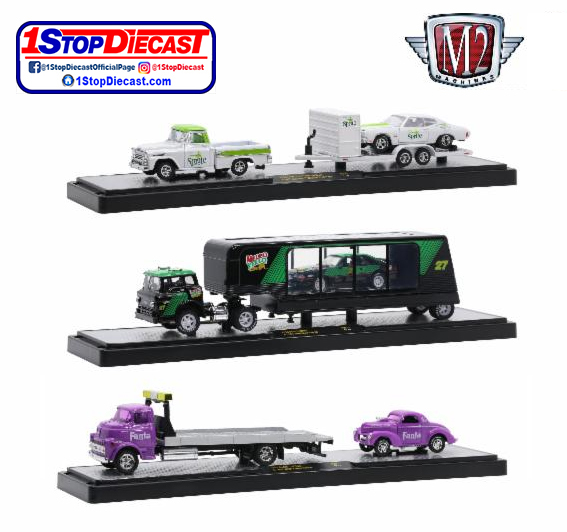 M2 MACHINES 1/64 COKE HAULERS REL TW13 / 3 HAULER SET / *FREE USA SHIPPING*