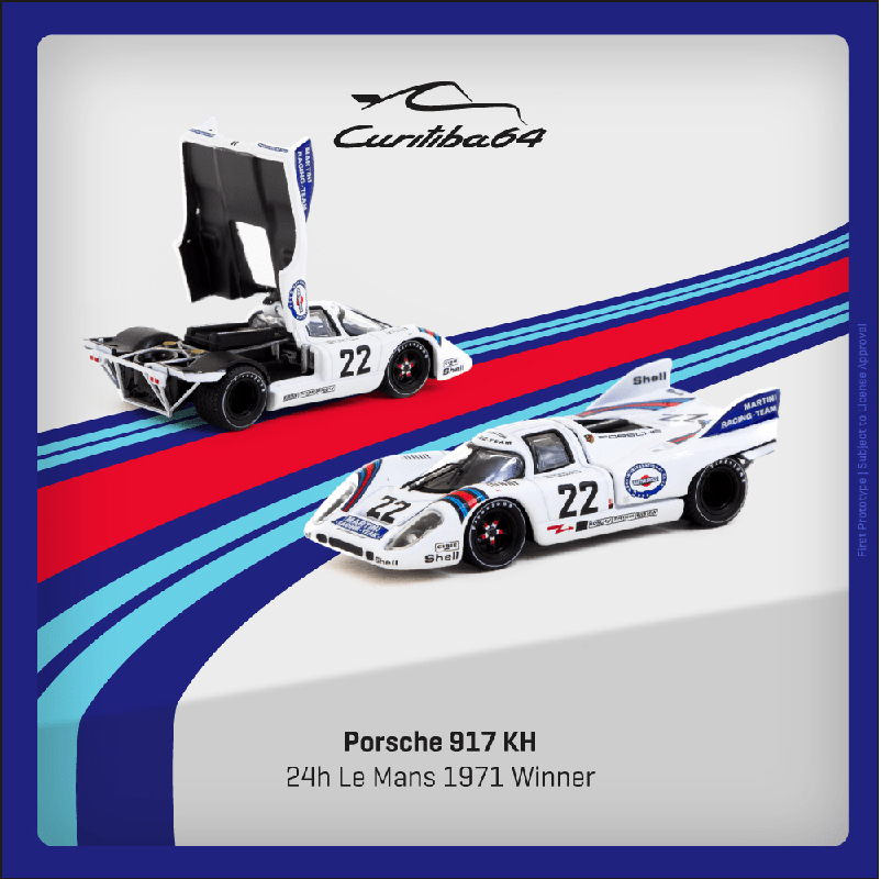 CURITIBA 1/64 PORSCHE 917 KH LE MANS 71 WINNER #22 / *FREE SHIPPING