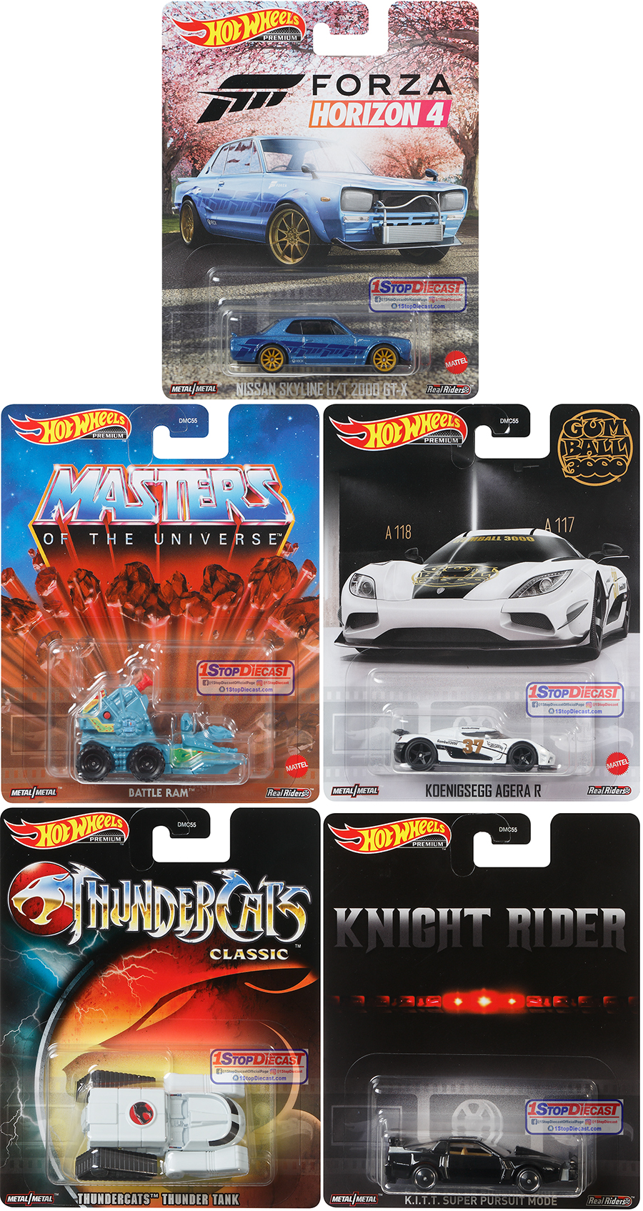 HOT WHEELS 2021 REPLICA ENTERTAINMENT RELEASE B / FACTORY SEALED CASE