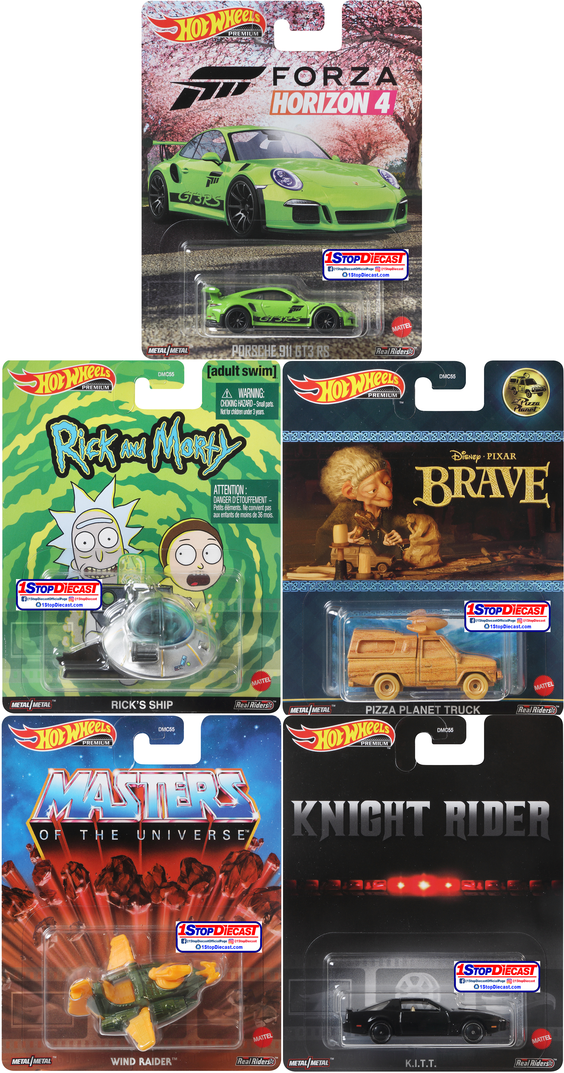 HOT WHEELS 2021 REPLICA ENTERTAINMENT RELEASE D /  FACTORY SEALED CASE OF 10 / FREE SHIPPING*