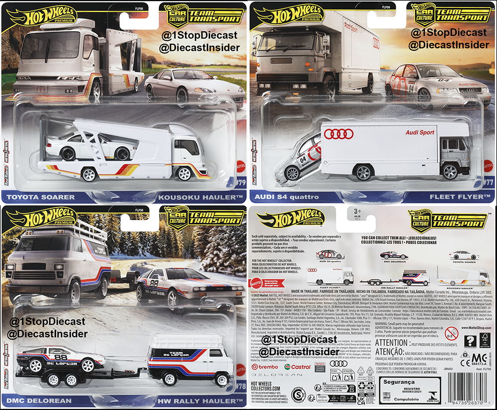HOT WHEELS 2025 CC TEAM TRANSPORT RELEASE F SEALED CASE 0F 4 / FREE USA SHIPPING*