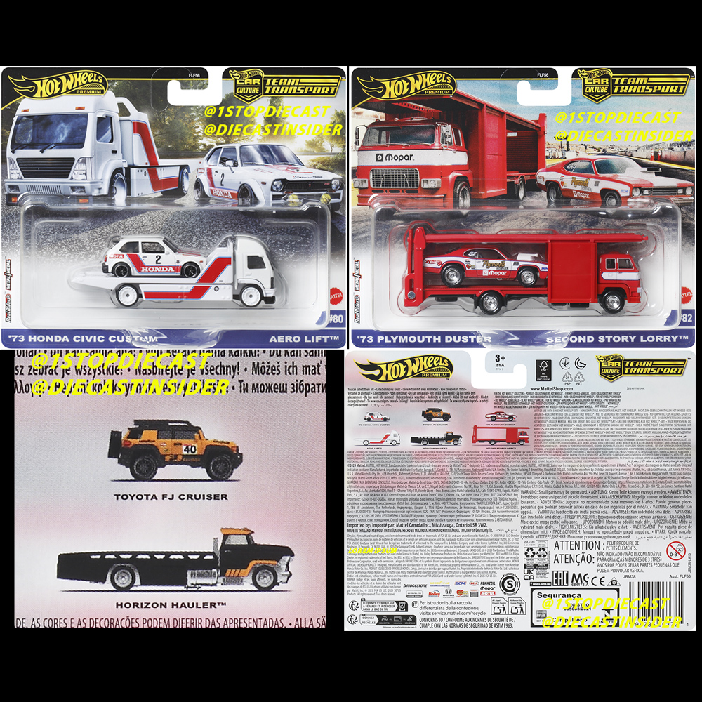 HOT WHEELS 2025 CC TEAM TRANSPORT RELEASE G SEALED CASE 0F 4 / FREE USA SHIPPING*