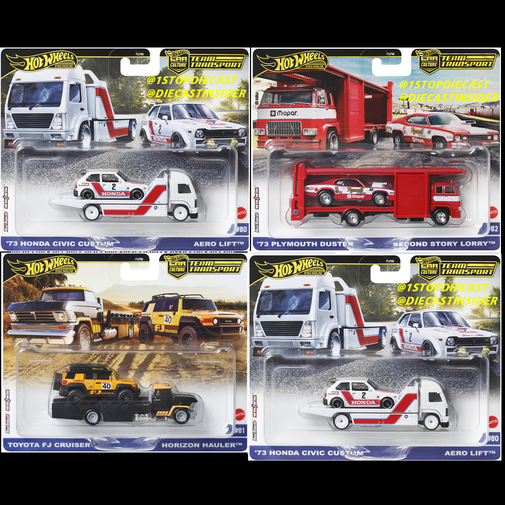 HOT WHEELS 2025 CC TEAM TRANSPORT RELEASE G SEALED CASE 0F 4 / FREE USA SHIPPING*