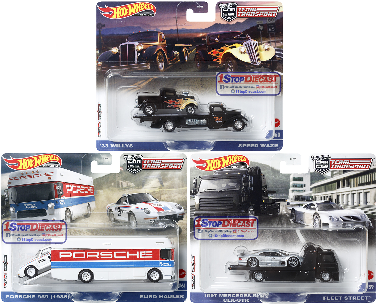 HOT WHEELS 2023 CC TEAM TRANSPORT RELEASE W SEALED CASE 0F 4 / FREE USA SHIPPING*
