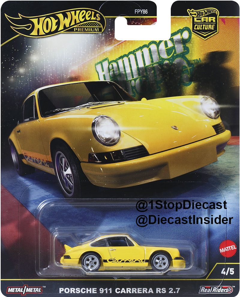 HOT WHEELS 2024 CAR CULTURE PORSCHE 911 CARRERA RS 2.7 / SOLID PACK OF 10 CARS / FREE USA SHIPPING*