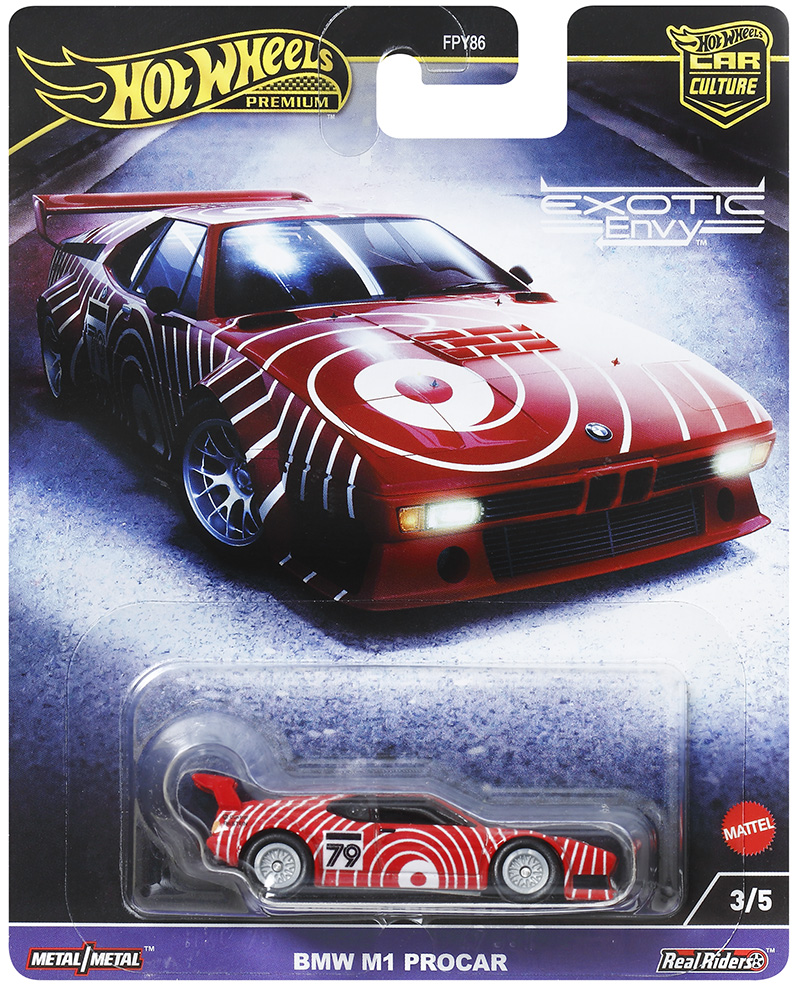 HOT WHEELS 2024 CAR CULTURE BMW M1 PROCAR SOLID PACK OF 10 CARS FREE USA SHIPPING www.1stopdiecast