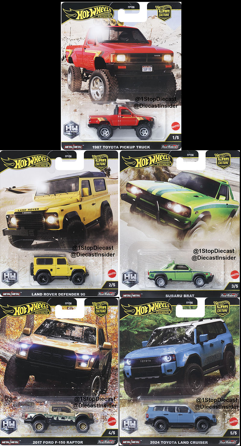HOT WHEELS 2025 CAR CULTURE OFF ROAD SEALED CASE OF 10 / FREE USA SHIPPING*