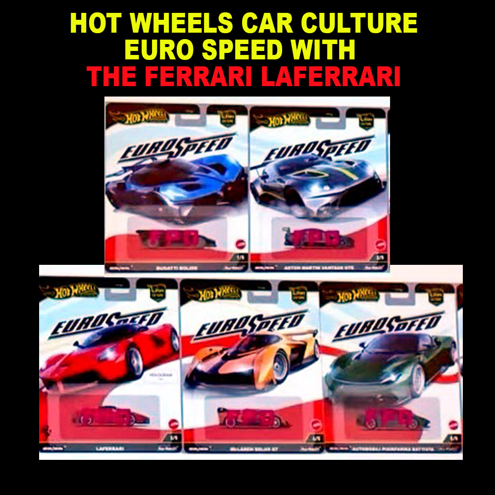 HOT WHEELS 2025 CAR CULTURE EUROSPEED SEALED CASE OF 10 / FREE USA SHIPPING*