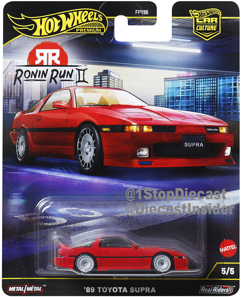 HOT WHEELS CAR CULTURE TOYOTA SUPRA A70 SOLID PACK OF 10 CARS / *FREE USA SHIPPING