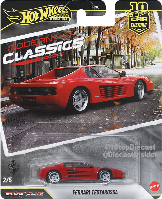HOT WHEELS CAR CULTURE FERRARI TESTAROSSA SOLID PACK OF 10 / *FREE USA SHIPPING