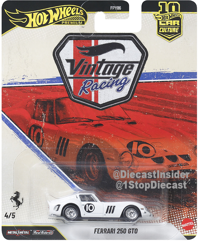 HOT WHEELS CAR CULTURE FERRARI 250 GTO SOLID PACK OF 10 / *FREE USA SHIPPING