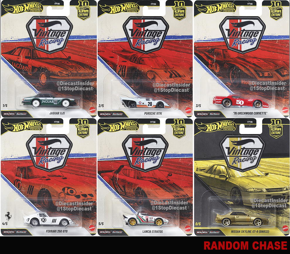 HOT WHEELS 2026 CAR CULTURE VINTAGE RACING SEALED CASE OF 10 / FREE USA SHIPPING*