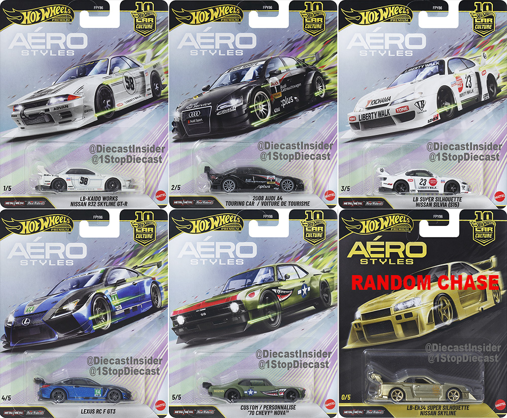 HOT WHEELS 2026 CAR CULTURE AEROSTYLES SEALED CASE OF 10 2ND WAVE OF ALLOCATION - POSSIABLE SELL OUT / FREE USA SHIPPING