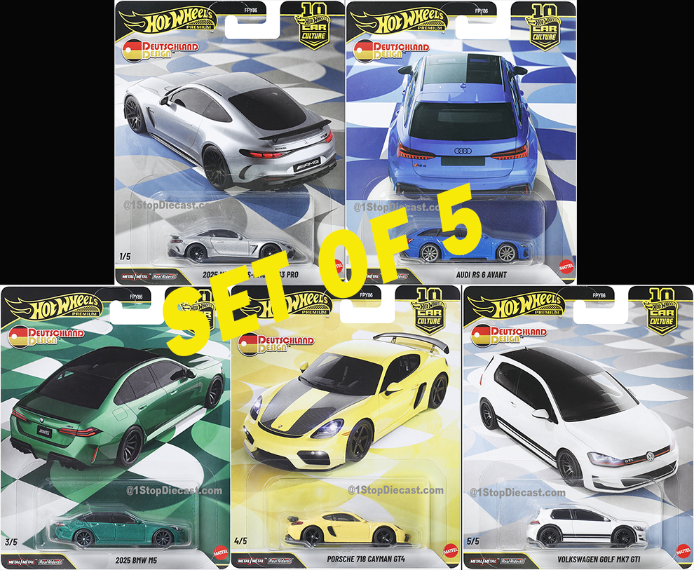 HOT WHEELS 2026 CAR CULTURE DEUTSCHLAND DESIGN SET 0F 5 / FREE USA SHIPPING*
