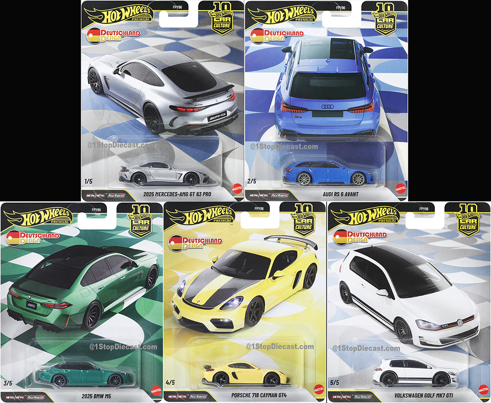 HOT WHEELS 2026 CAR CULTURE DEUTSCHLAND DESIGN SET 0F 5 / FREE USA SHIPPING*