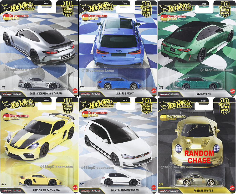 HOT WHEELS 2026 CAR CULTURE DEUTSCHLAND DESIGN SEALED CASE OF 10 / FREE USA SHIPPING*