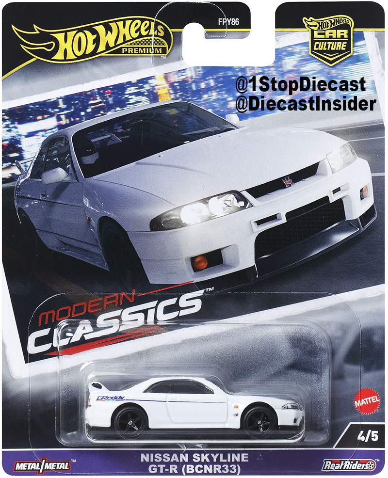 HOT WHEELS 2024 CAR CULTURE NISSAN SKYLINE R33 / SOLID PACK OF 10 CARS / FREE USA SHIPPING*