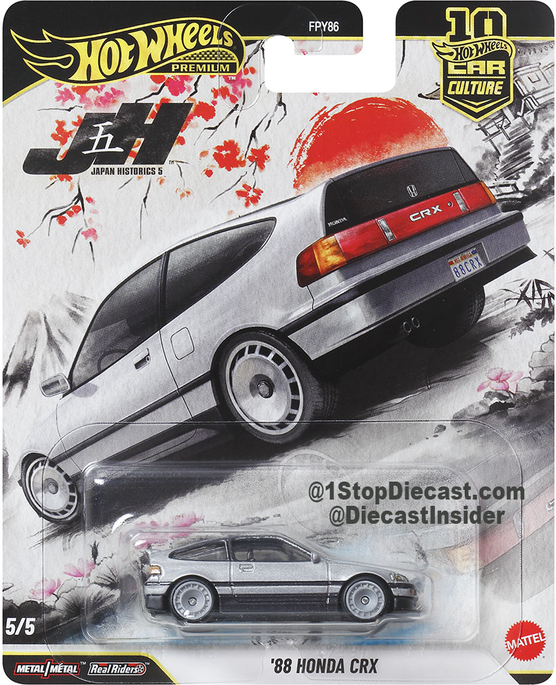 HOT WHEELS 2026 CAR CULTURE JAPAN HISTORICS 5 88 HONDA CRX / *FREE