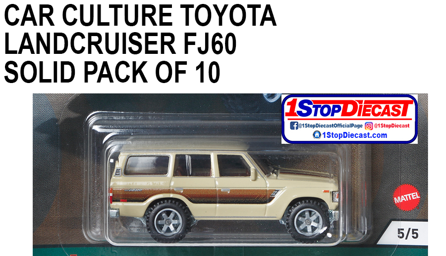 HOT WHEELS 2021 CAR CULTURE TOYOTA LANDCRUISER J60 SOLID PACK OF 10 /  FREE USA SHIPPING*