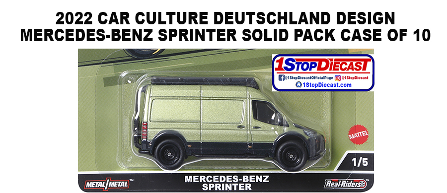 HOT WHEELS 2022 CAR CULTURE MERCEDES-BENZ SPRINTER SOLID PACK OF 10 /  FREE USA SHIPPING*