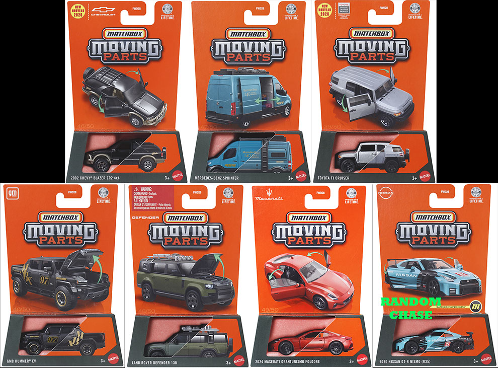 MATCHBOX 2026 PREMIUM MOVING PARTS RELEASE R / FREE USA SHIPPING*