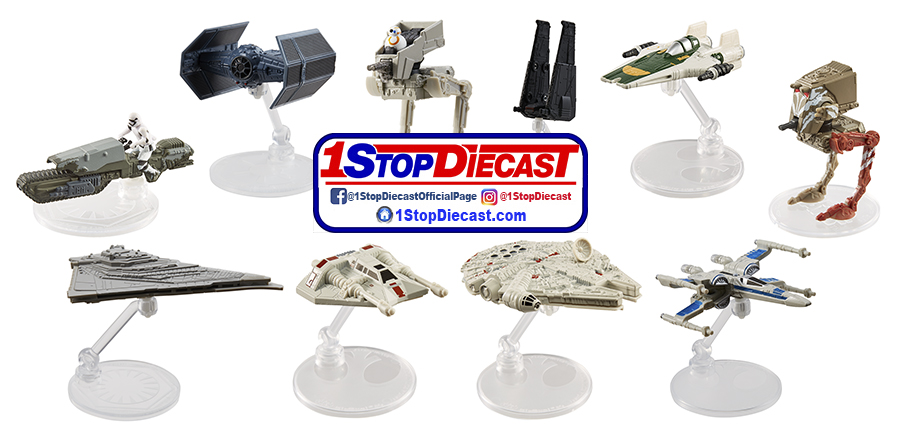 HOT WHEELS STAR WARS STARSHIP REPLICAS RELEASE H  / FACTORY SEALED CASE OF 6 / FREE USA SHIPPING*