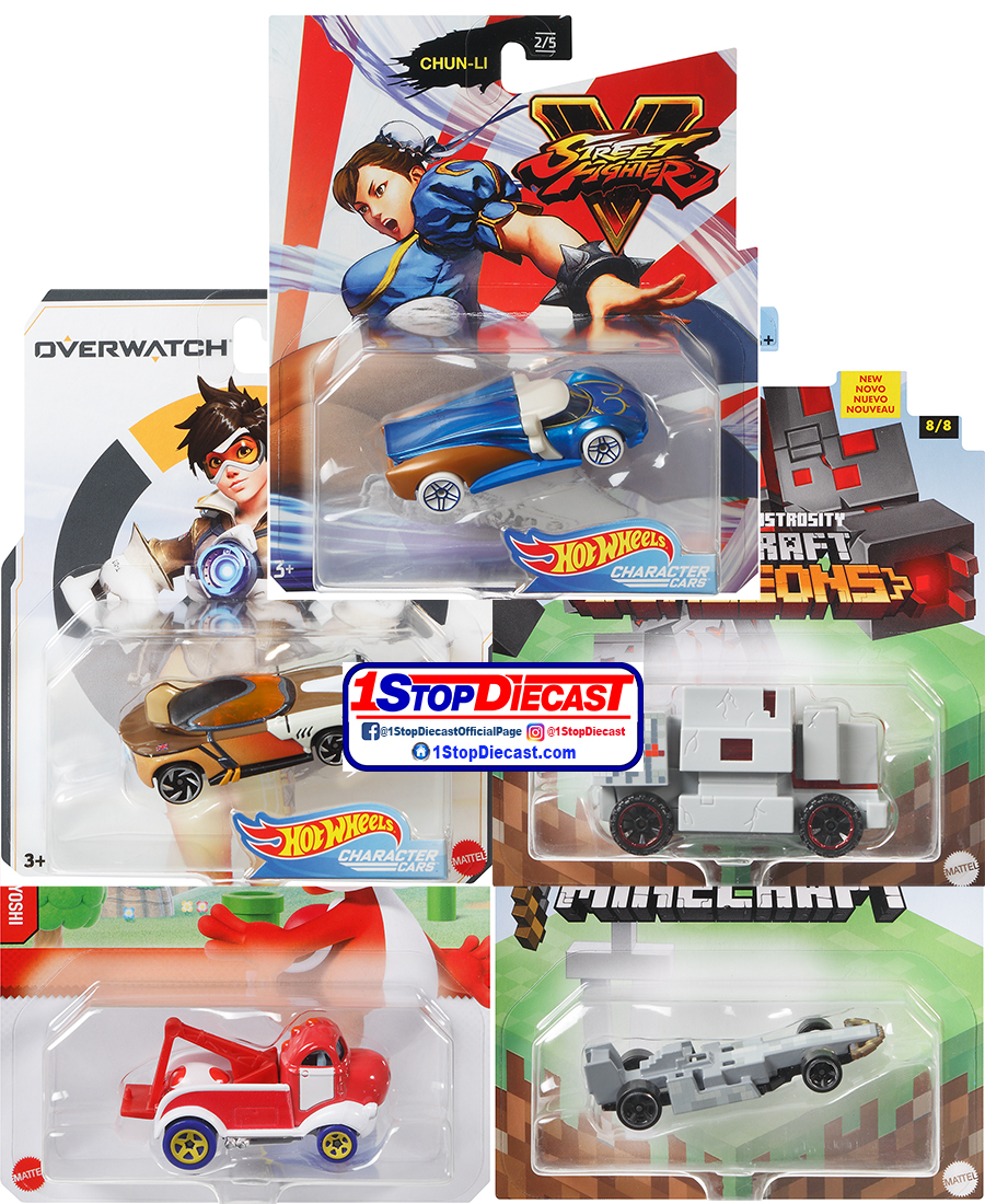 HOT WHEELS GAMING CHARACTERS ASSORTMENT RELEASE H  / FACTORY SEALED CASE OF 8 / FREE USA SHIPPING*