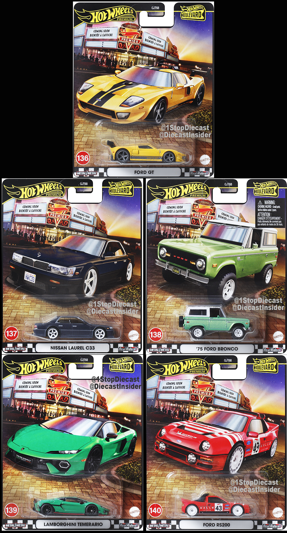 HOT WHEELS 2025 BOULEVARD RELEASE E SEALED CASE OF 10 / FREE USA SHIPPING*